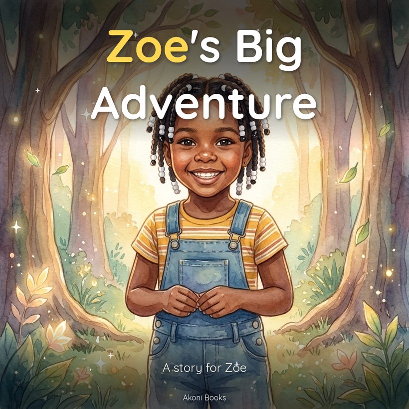 Adoptive family child as a storybook hero