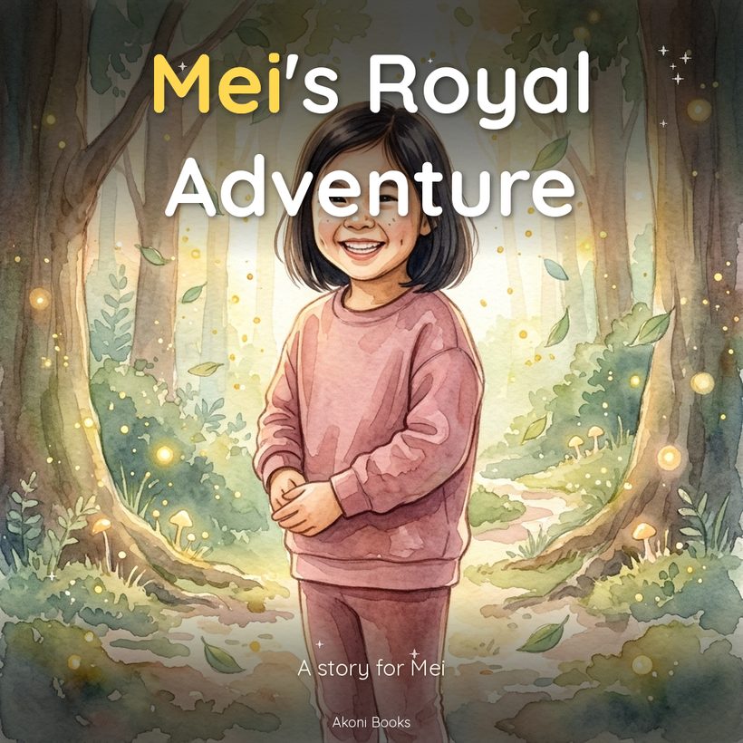 East Asian child as a storybook hero