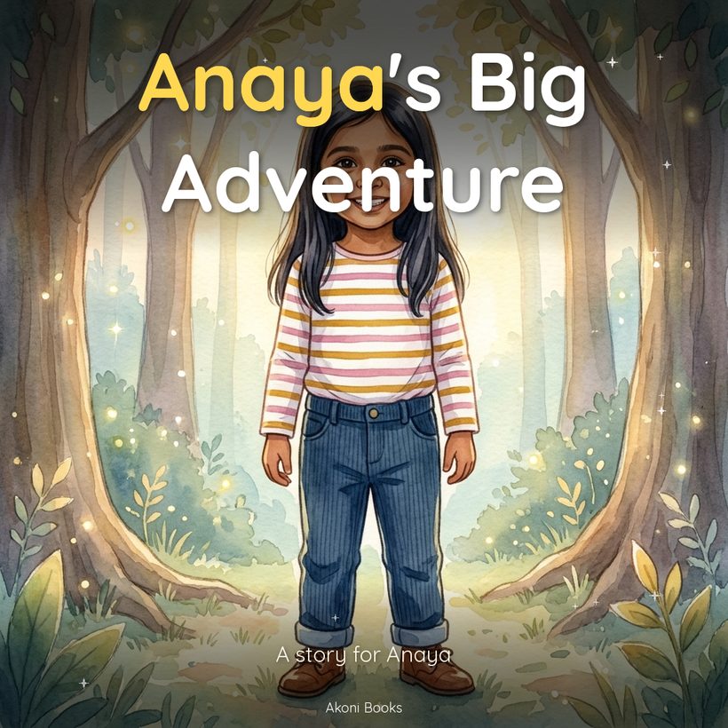 South Asian child as a storybook hero
